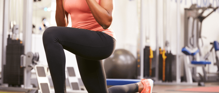 Person doing a lunge