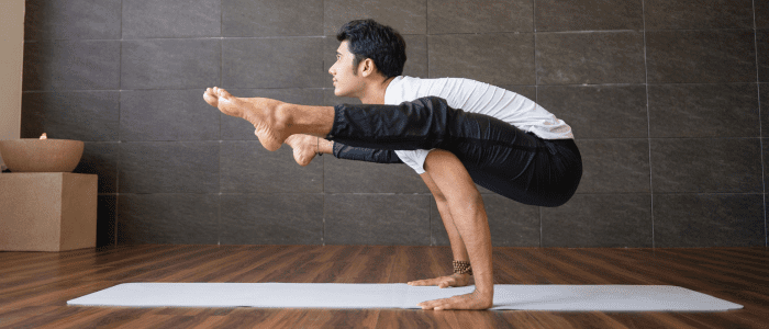 Person doing Yoga