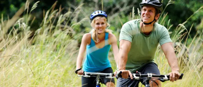 Couple cycling