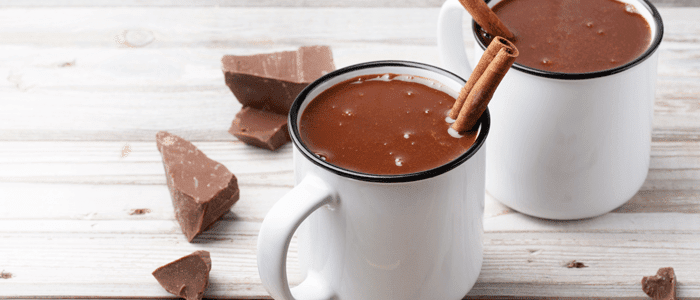 alomnd milk hot chocolate