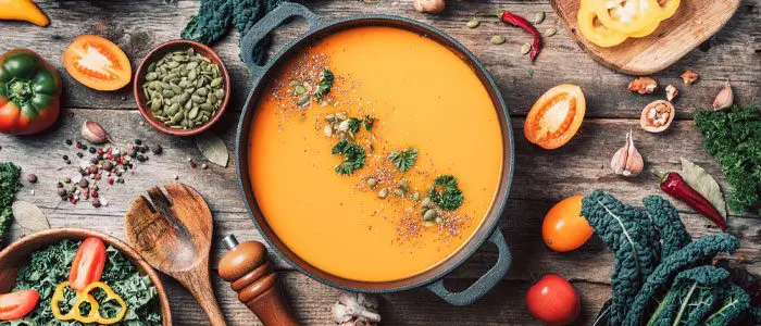 big pot of soup for winter
