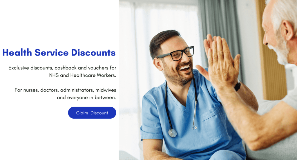Exclusive discounts, cashback and vouchers for NHS and Healthcare Workers.

For nurses, doctors, administrators, midwives and everyone in between.