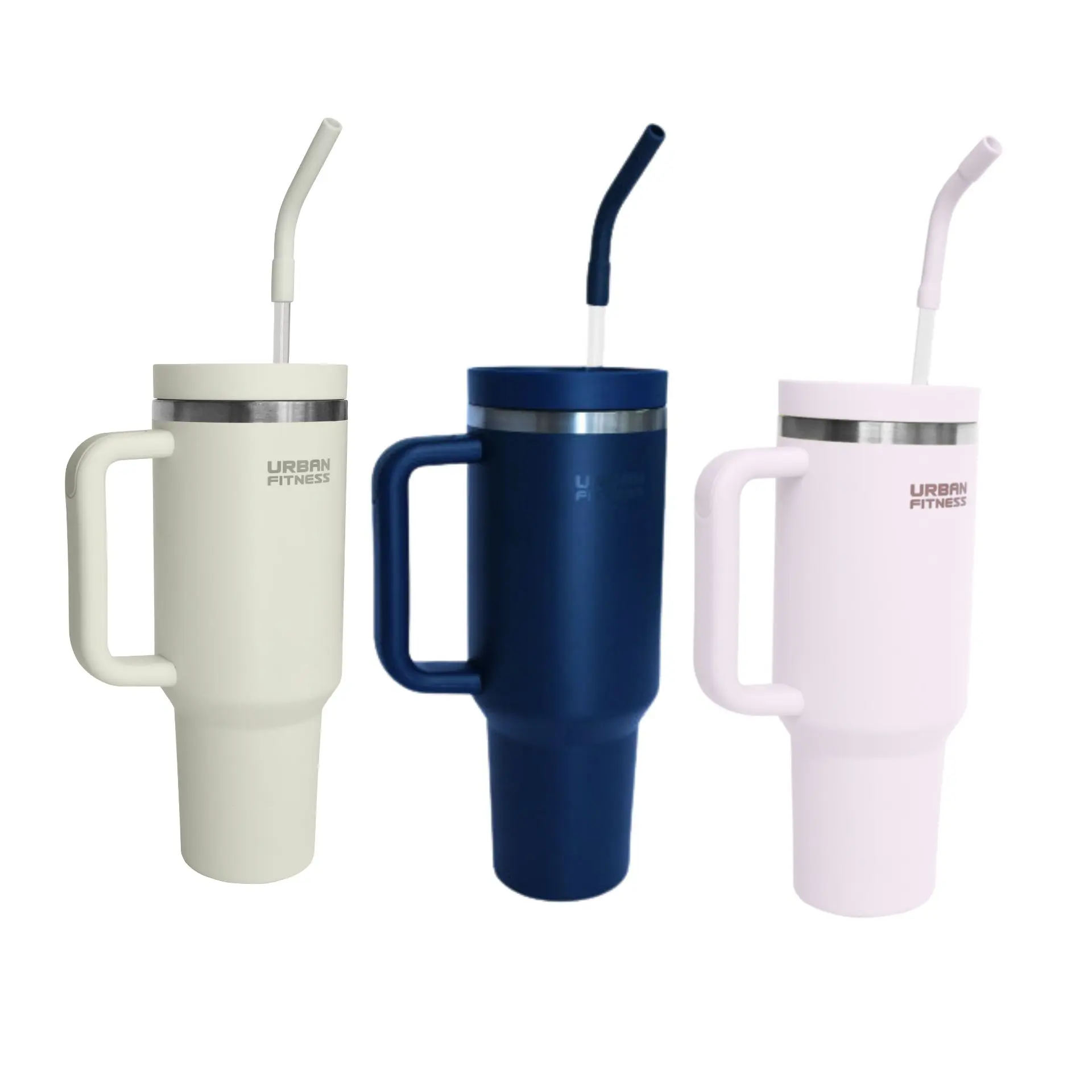 Three stylish fitness drink tumblers