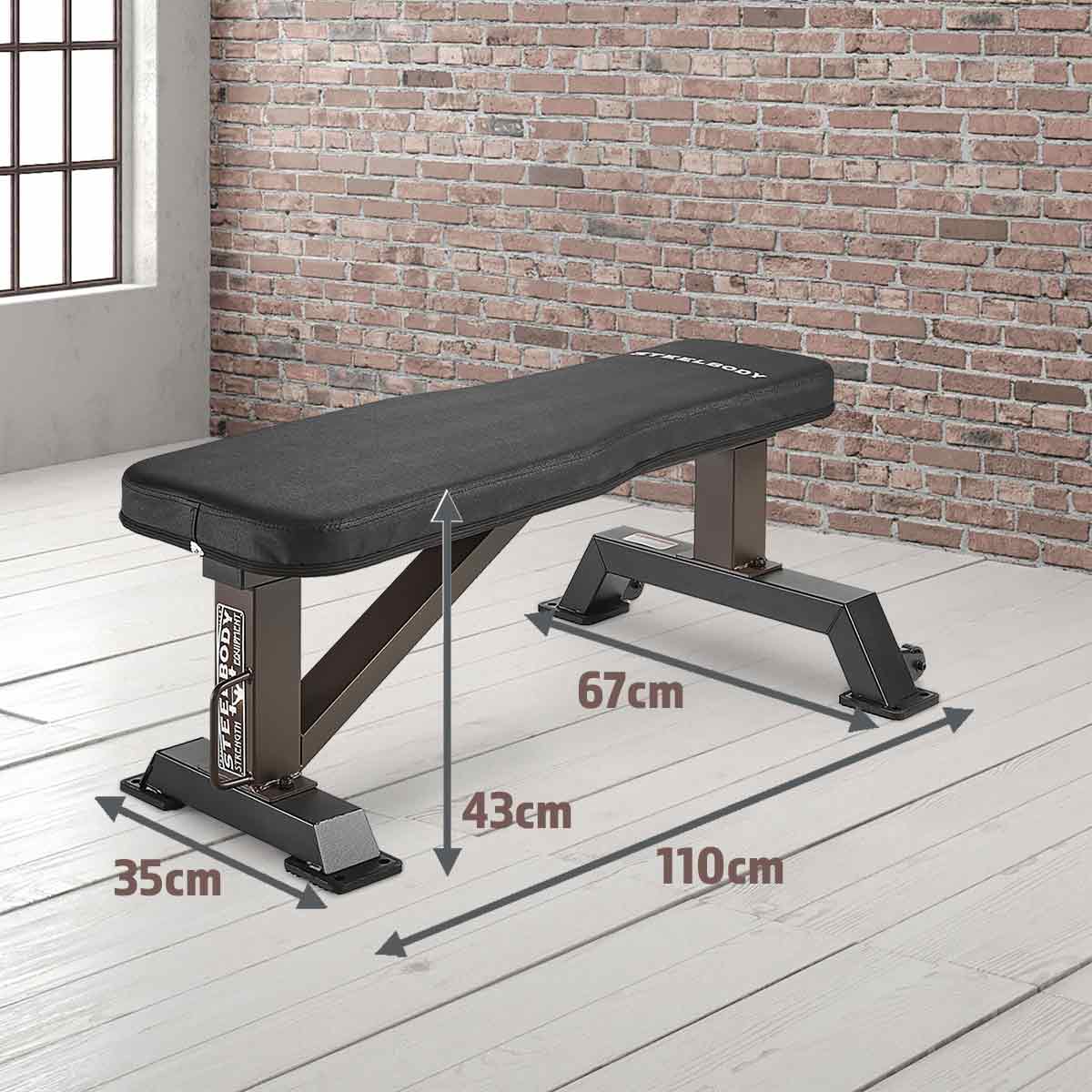 SteelBody Flat Bench  STB-10101 – Finer Fitness Inc.