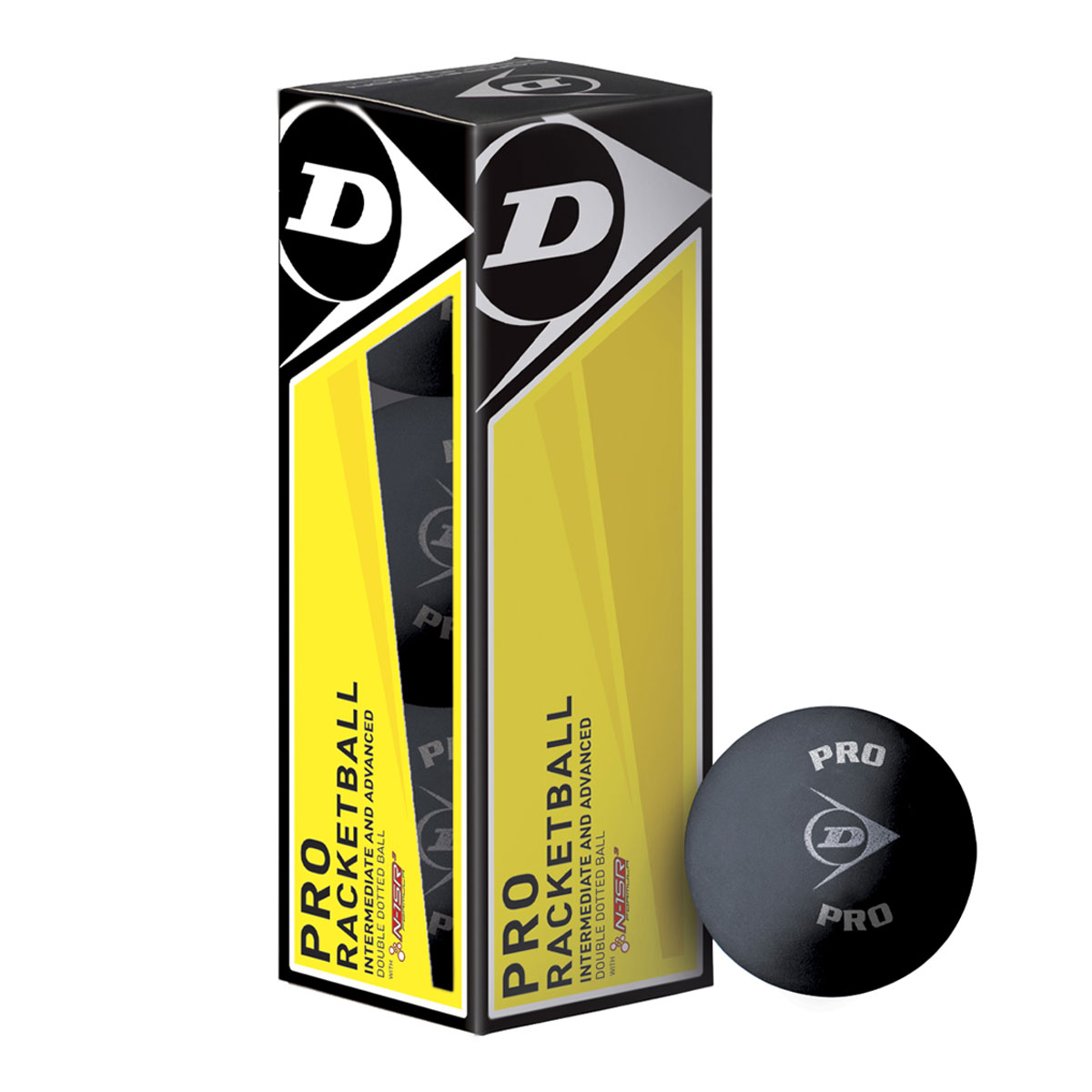 Photos - Tennis / Squash Ball Dunlop Pro Racketball Balls  (Box of 3)