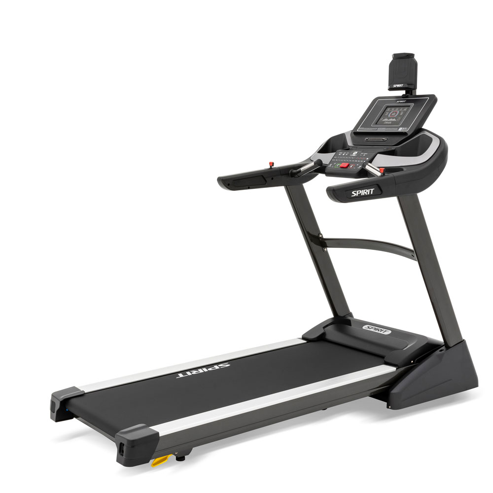 Spirit Fitness XT485 Folding Treadmill side view