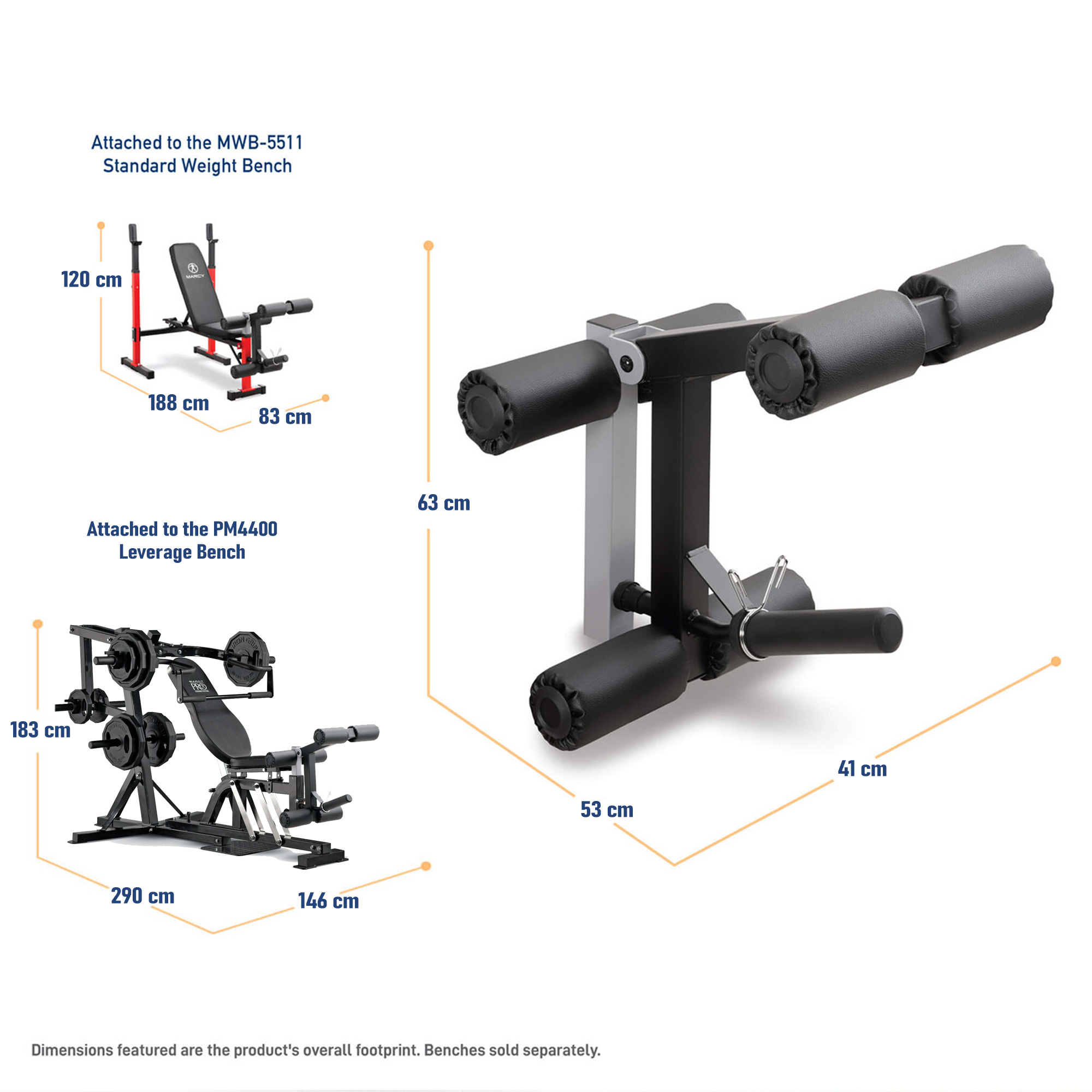 Marcy-Compatible Leg Developer Attachment